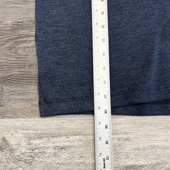 Eddie Bauer Navy‎ Blue Mens TL Quarter Zip Mock Neck Knit Sweater Preppy Office - Picture 9 of 10